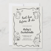 ハロウィーンをする前の最後のバチェロレッテ 招待状 (正面)