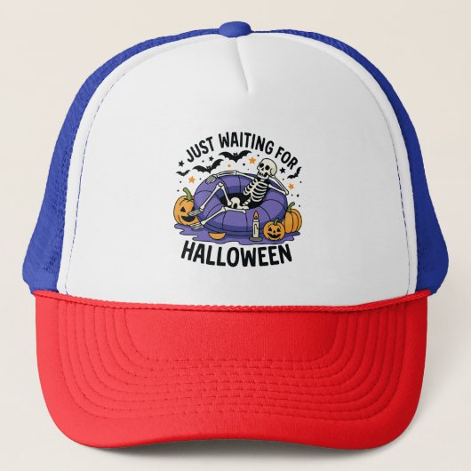 ハロウィーンをただ待っている – 楽しいスポーキーシーズン キャップ (正面)