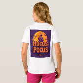 ハロウィーンをテーマにしたアートワーク Tシャツ (裏面フル)