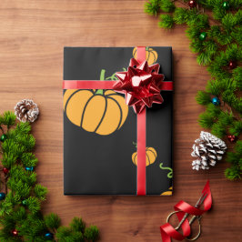 ハロウィーンをテーマにしたカボチャ ラッピングペーパー