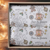 ハロウィーンをテーマにしたクリスマスホリデー 薄葉紙