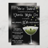 ハロウィーンをテーマにしたゴーグルの夜 招待状 (正面/裏面)