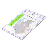 ハロウィーンをテーマにしたゴールテンプレート ノートパッド (アングル)