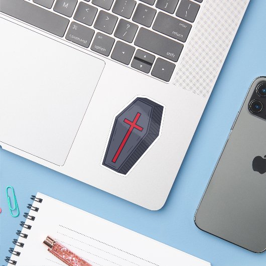 ハロウィーンをテーマにしたデザイン シール (ノートパソコンとiPhone)