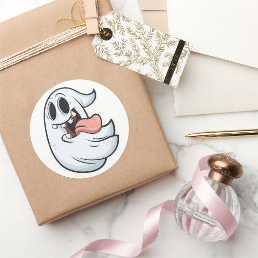 ハロウィーンをテーマにしたデザイン ラウンドシール (ギフト)