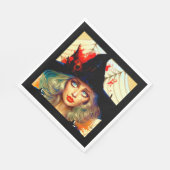 ハロウィーンをテーマにしたパーティーアクセサリー スタンダードランチョンナプキン (角)