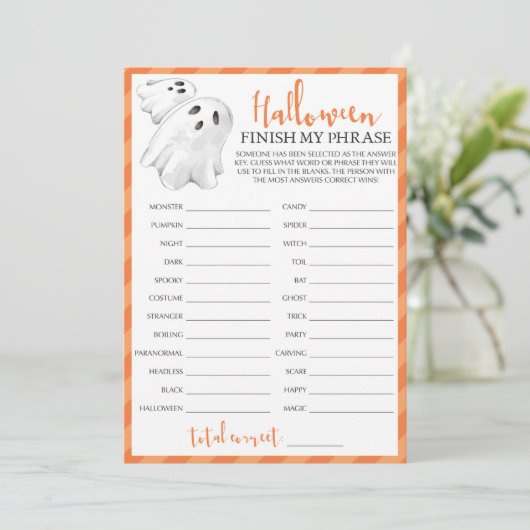 ハロウィーンをテーマにしたパーティーゲーム私のフレーズを終了 (スタンド正面)