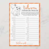 ハロウィーンをテーマにしたパーティーゲーム私のフレーズを終了 (正面)