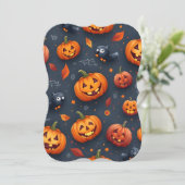 ハロウィーンをテーマにしたフラットカード (スタンド正面)