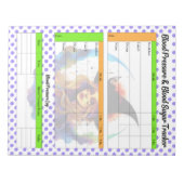 ハロウィーンをテーマにしたヘルスログ ノートパッド (正面)