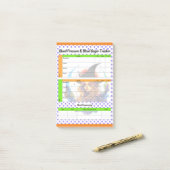 ハロウィーンをテーマにしたヘルスログ ポストイット (デスク上)