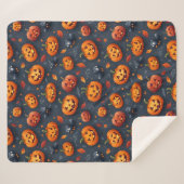 ハロウィーンをテーマにしたミディアムシェルパブランケット シェルパブランケット (正面(横))