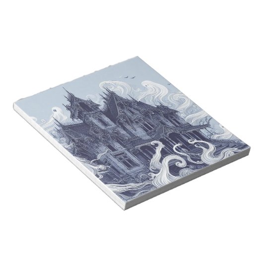 ハロウィーンをテーマにしたメ不気味ッドマンシ幽霊のよく出るョン ノートパッド (アングル)