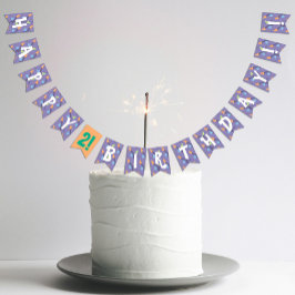 ハロウィーンをテーマにした子供の誕生日パーティー バンティングフラッグ