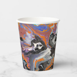 ハロウィーンをテーマにした抽象芸術アート 紙コップ