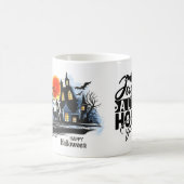 ハロウィーンをテーマにした水のカラープリントマグ コーヒーマグカップ (中央)