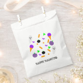 ハロウィーンをテーマにした紙吹雪スプリンクル幽霊ネオン フェイバーバッグ (クリップ留めされた状態)