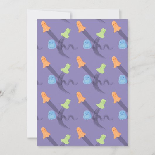 ハロウィーンをテーマにした誕生日パーティーの招待状 招待状 (裏面)