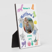 ハロウィーンをテーマにした誕生日パーティーへようこそ フォトプラーク (側面)