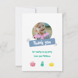 ハロウィーンをテーマにした誕生日。カスタム サンキューカード