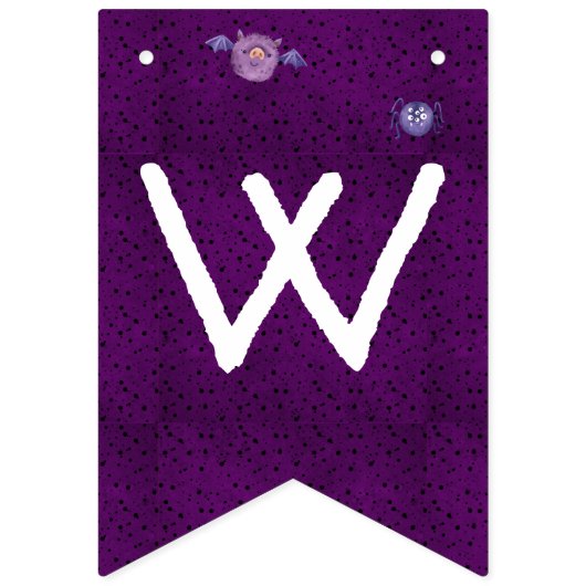 ハロウィーンをテーマにした赤ちゃんシャワーかわいいパーティー バンティングフラッグ (第3の旗)