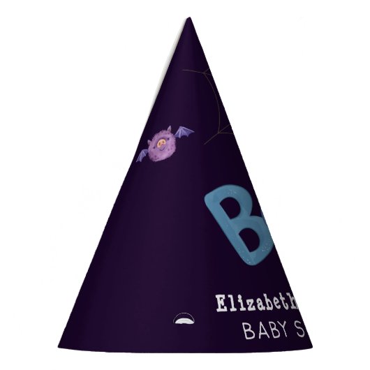 ハロウィーンをテーマにした赤ちゃんシャワーかわいいパーティー パーティーハット (左)