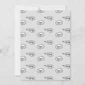 ハロウィーンをテーマにした赤ちゃんシャワーの招待状かわいい 招待状 (裏面)