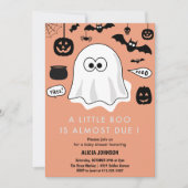 ハロウィーンをテーマにした赤ちゃんシャワーの招待状10月 招待状 (正面)