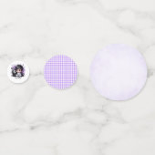 ハロウィーンをテーマにした赤ちゃんシャワー – パープルゴシックベビー コンフェッティ (裏面)