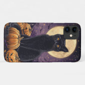 ハロウィーンをテーマにした黒い猫のタロットカード Case-Mate iPhoneケース (裏面(横))