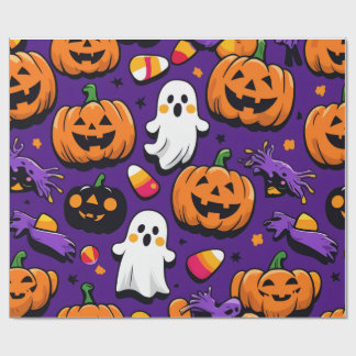 ハロウィーンをテーマにした ラッピングペーパー