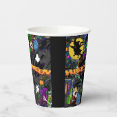 ハロウィーンをテーマにした 紙コップ (左)