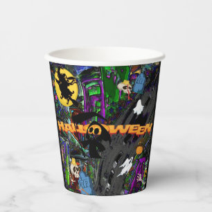 ハロウィーンをテーマにした 紙コップ