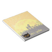 ハロウィーンをテーマパーソナライズされたにした ノートパッド (アングル)