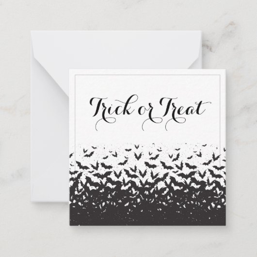 ハロウィーンをトリックまたはポップ・アートの治療する ノートカード (正面)