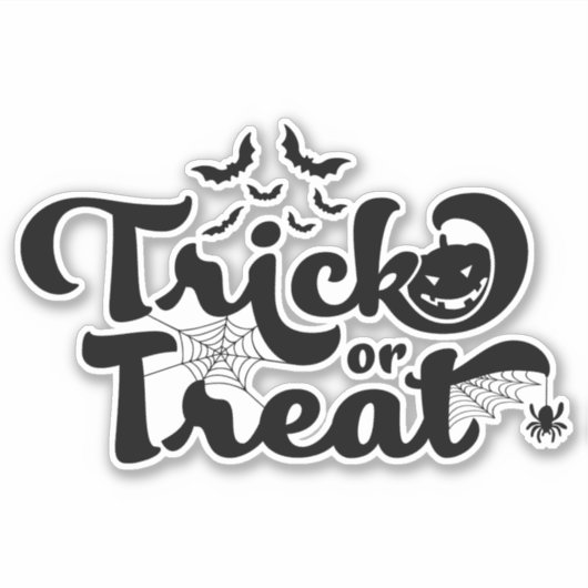 ハロウィーンをトリックまたは治療する シール (正面)