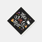 ハロウィーンをトリックまたは治療する スタンダードカクテルナプキン (角)