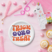 ハロウィーンをトリックまたは治療する ペーパープレート (パーティー)