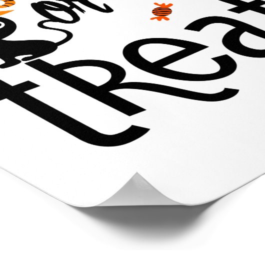 ハロウィーンをトリックまたは治療する ポスター (角)