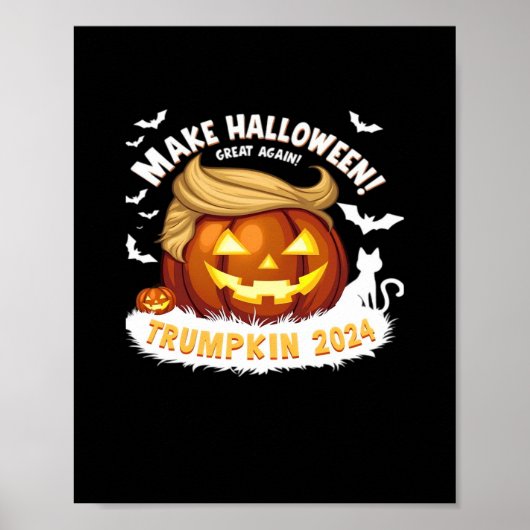 ハロウィーンを再素晴らしびトランプキンにする ポスター (正面)