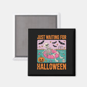 ハロウィーンを待つスケルトンの夏 マグネット (正面/裏面)