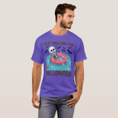 ハロウィーンを待つスケルトンの夏 Tシャツ (正面フル)