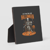 ハロウィーンを待つ骸骨デザイン_1 フォトプラーク (正面)