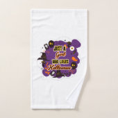 ハロウィーンを愛する女の子 バスタオルセット (ハンドタオル)