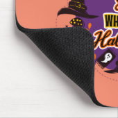 ハロウィーンを愛する女の子 マウスパッド (コーナー)