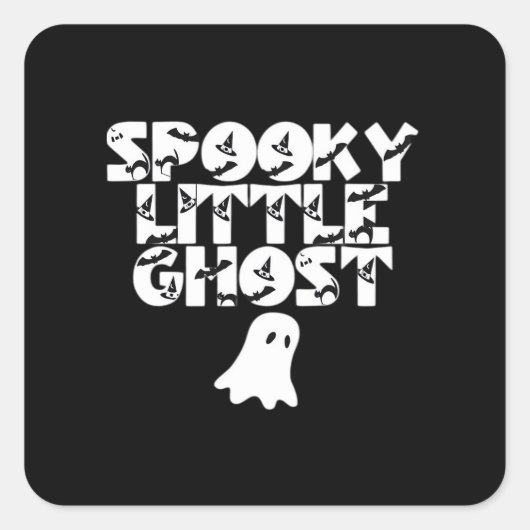 ハロウィーンを楽しもう スクエアシール (正面)