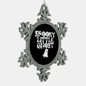 ハロウィーンを楽しもう スノーフレークピューターオーナメント (左)