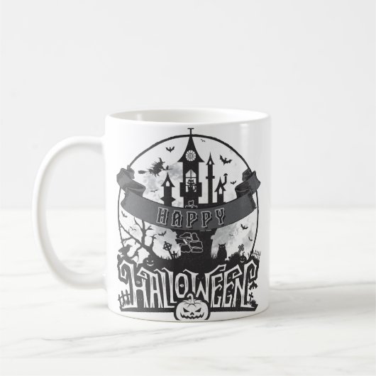 ハロウィーンを楽しもう - ハロウィンパーティー コーヒーマグカップ (左)