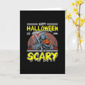 ハロウィーンを楽しもう 食べたり飲んだりして怖くてクールに過ごそう カード (黄色い花)