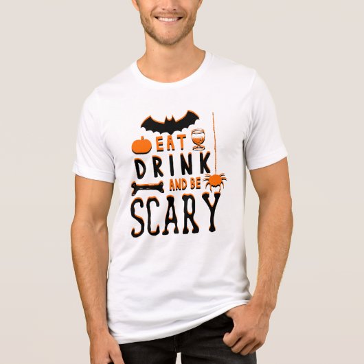 ハロウィーンを楽しんでおどろこう トライブレンドTシャツ (正面)